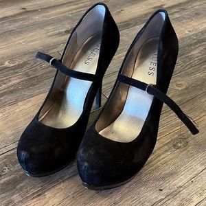 Black platform heels